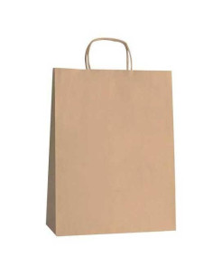 FAMA BOLSA DE ASA RETORCIDA 125GR 21X11X29CM PAPEL MARRON