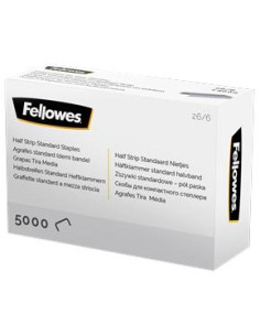 FELLOWES GRAPAS DE CARGA MEDIA 266 PLATA CAJA DE 5000