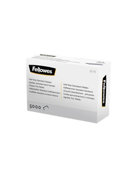 FELLOWES GRAPAS DE CARGA MEDIA 266 PLATA CAJA DE 5000
