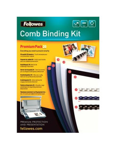 FELLOWES KIT DE ENCUADERNACIÓN PREMIUM 20 DOCUMENTOS