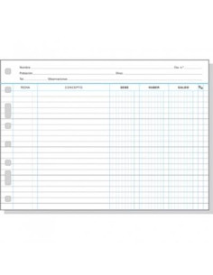 FINOCAM RECAMBIO MULTIFIN CUENTAS CORRIENTES 3006 FOLIO APAISADO 50H 90GR