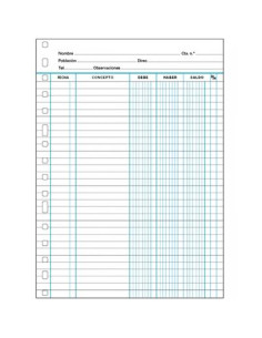 FINOCAM RECAMBIO MULTITALADRO CUENTAS CORRIENTE FOLIO 3016