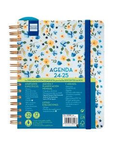 FINOCAM AGENDA DOCENTE MAGISTRAL ESPIRAL DESIGN 4 SVH FLOWERS 2024-2025