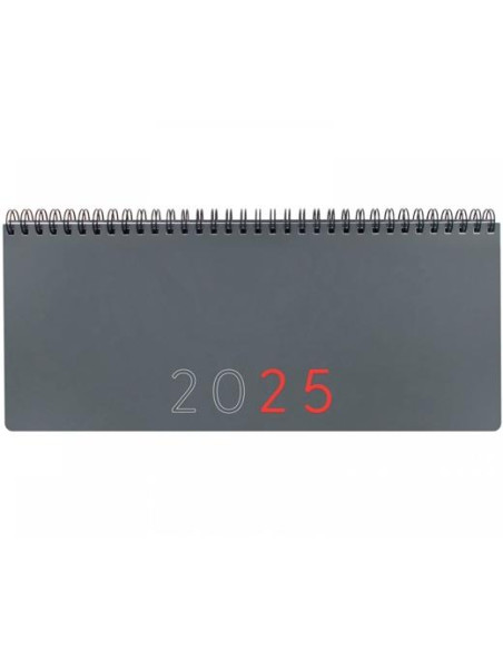 FINOCAM PLANIFICADOR AGENDA ANUAL  NOTAS 290X116MM SEMANA VISTA GRIS INTERNACIONAL