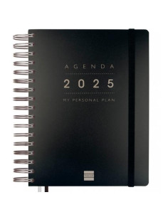 FINOCAM AGENDA ESPIRAL TEMPUS 16 MESES 4 SVV CIERRE CGOMA NEGRO 2024-2025