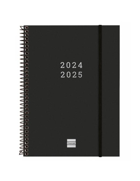 FINOCAM AGENDA ESPIRAL 18 MESES E10 SVH CIERRE CGOMA NEGRO 2024-2025