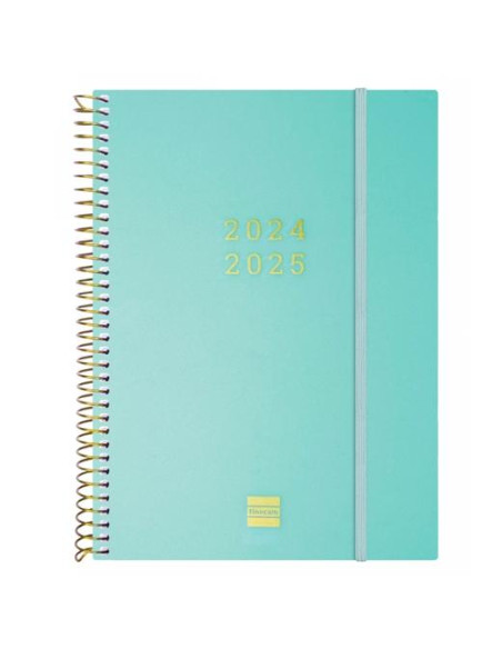 FINOCAM AGENDA ESPIRAL 18 MESES E10 SVH CIERRE CGOMA TURQUESA 2024-2025