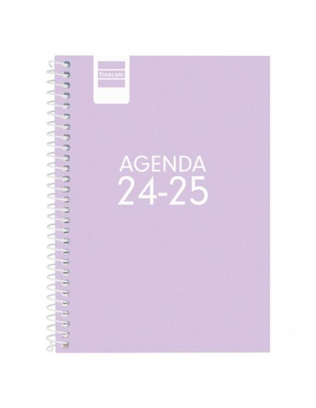 FINOCAM AGENDA PARA ESTUDIANTES COOL ESPIRAL 8 SVH LILA 2024-2025