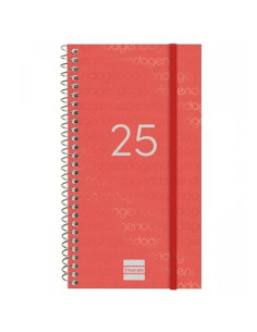 FINOCAM AGENDA ANUAL YEAR ESPIRAL E9-94X171MM SVH ROJO 2025
