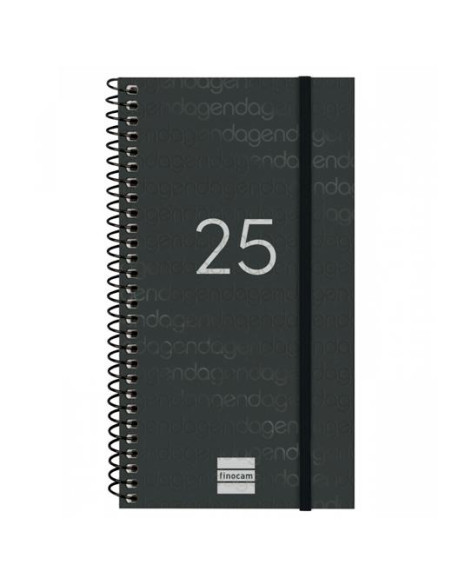 FINOCAM AGENDA ANUAL YEAR ESPIRAL E9-94X171MM SVH NEGRO 2025