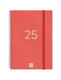 FINOCAM AGENDA ANUAL YEAR ESPIRAL E10-155X212MM SVV ROJO 2025