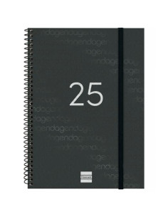 FINOCAM AGENDA ANUAL YEAR ESPIRAL E10-155X212MM SVV NEGRO 2025