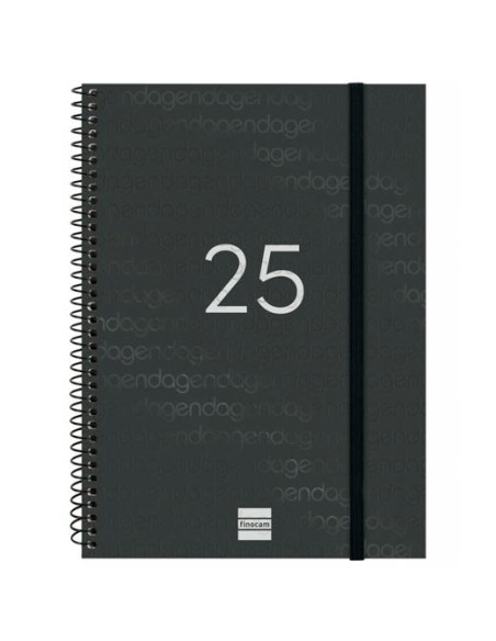 FINOCAM AGENDA ANUAL YEAR ESPIRAL E10-155X212MM SVV NEGRO 2025