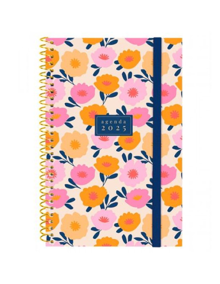 FINOCAM AGENDA ANUAL DESIGN COLLECTION ESPIRAL E5-117X181MM SVH GALA 2025
