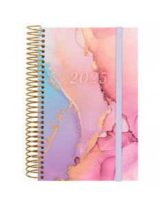 FINOCAM AGENDA ANUAL DESIGN COLLECTION ESPIRAL E5-117X181MM 1DP GOLDY 2025