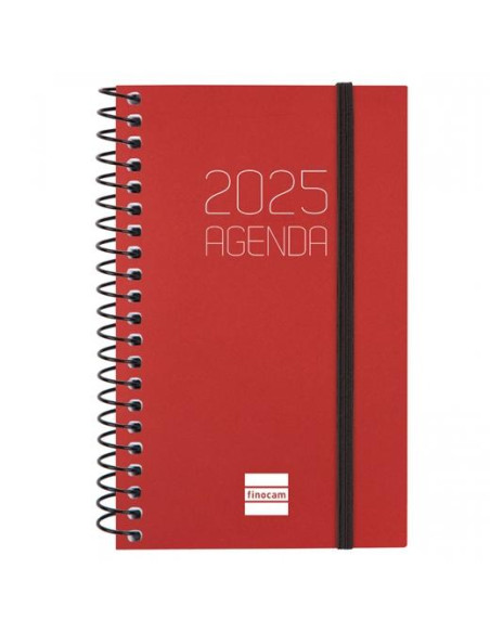 FINOCAM AGENDA ANUAL OPAQUE ESPIRAL E3-79X127MM SVH BURDEOS 2025