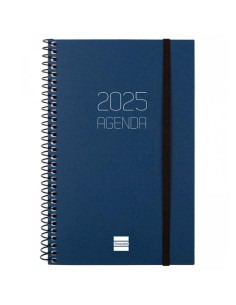 FINOCAM AGENDA ANUAL OPAQUE ESPIRAL E5-117X181MM SVH AZUL 2025