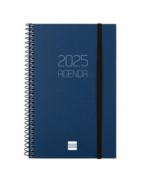 FINOCAM AGENDA ANUAL OPAQUE ESPIRAL E5-117X181MM SVH AZUL 2025