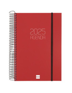 FINOCAM AGENDA ANUAL OPAQUE ESPIRAL E11-165X242MM 1DP BURDEOS 2025