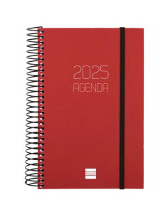 FINOCAM AGENDA ANUAL OPAQUE ESPIRAL E5-117X181MM 1DP BURDEOS 2025