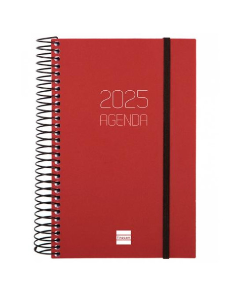 FINOCAM AGENDA ANUAL OPAQUE ESPIRAL E5-117X181MM 1DP BURDEOS 2025