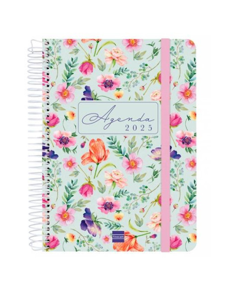 FINOCAM AGENDA ANUAL CLOE ESPIRAL E10-155X212MM 1DP VERDE 2025