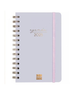 FINOCAM AGENDA ANUAL ALMA ESPIRAL E5-117X181MM SVH LILA 2025