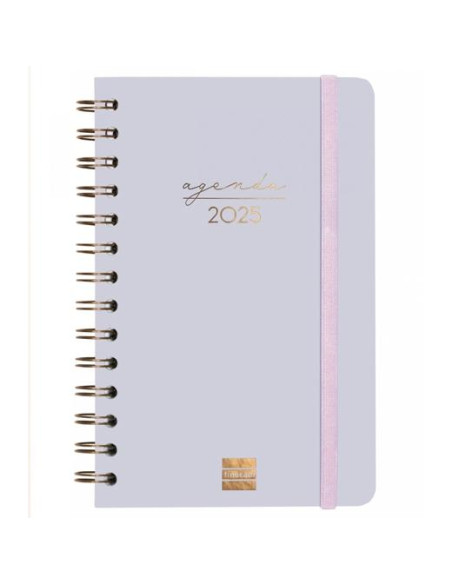 FINOCAM AGENDA ANUAL ALMA ESPIRAL E5-117X181MM SVH LILA 2025