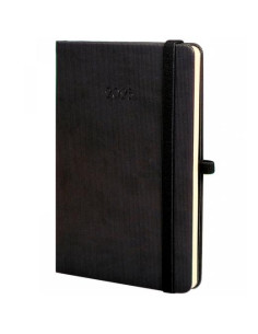 FINOCAM AGENDA ANUAL MINIMAL TEXTURA M4-118X168MM SVH NEGRO 2025