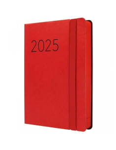 FINOCAM AGENDA ANUAL FLEXI LISA F4-118X168MM 1DP ROJO 2025