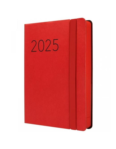 FINOCAM AGENDA ANUAL FLEXI LISA F4-118X168MM 1DP ROJO 2025