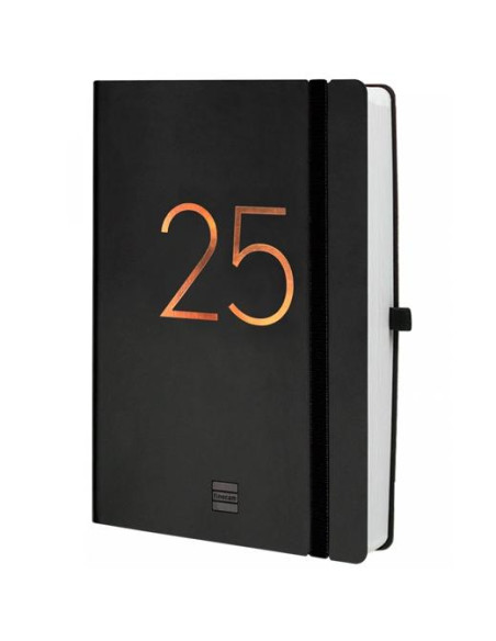FINOCAM AGENDA ANUAL CAPRI FA5-148X210MM 1DP NEGRO 2025