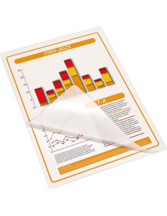 FIXO FUNDAS DE PLASTIFICAR 80 MICRAS A4 BRILLO PACK 100 UD