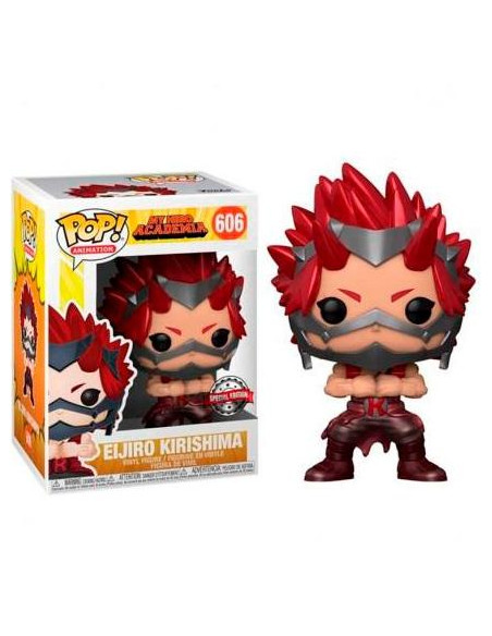 FUNKO POP MY HERO ACADEMIA KIRISHIMA EDICIÓN ESPECIAL EFECTO METÁLICO  N 606 -CAJA ORIGINAL-