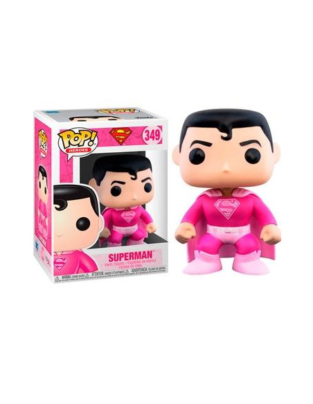 FUNKO POP DC SUPERMAN ROSA INVESTIGACION CONTRA EL CANCER DE MAMA  N 349 -CAJA ORIGINAL-
