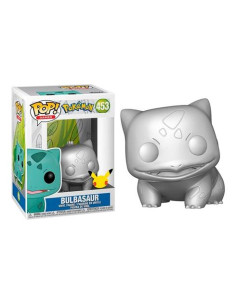 FUNKO POP POKEMON POKEMON S6 BULBASAUR PLATEADO EFECTO METALICO EDICION ESPECIAL EXCLUSIVO 10 N 453 -CAJA ORIGINAL-