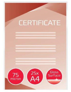 GBC FUNDAS DE PLASTIFICAR 2X75 MICRAS A4 -PACK 25U-