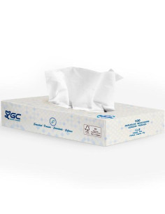 GC PAÑUELOS FACIALES  2 CAPAS CAJA 100U BLANCO