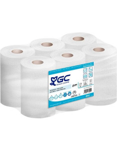 GC SECAMANOS MINI-MULTIUSO 2 CAPAS ADD SYSTEM 20060 FSC SACO DE 6 ROLLOS CELULOSA VIRGEN