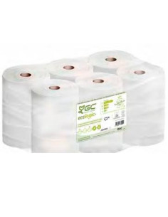 GC ECOLOGIC PAPEL HIGIÉNICO INDUSTRIAL RECICLADO 2 CAPAS Ø170MM 124MT PACK 18 ROLLOS