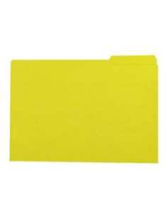 GIO SUBCARPETA CON PESTAÑA LATERAL IZQUIERDA FOLIO CARTULINA 250GR AMARILLO INTENSO -50U-