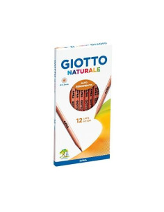 GIOTTO LÁPICES DE COLORES NATURALE ESTUCHE 12 UD