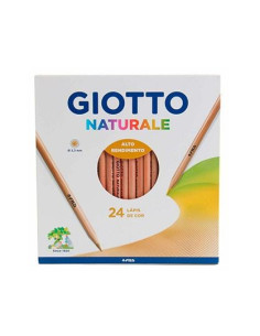 GIOTTO LÁPICES DE COLORES NATURALE ESTUCHE 24 UD