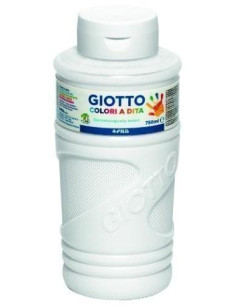GIOTTO PINTURA DE DEDOS DE 750 ML COLOR BLANCO