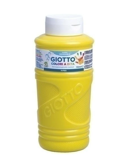PINTURA de DEDOS GIOTTO 750 ml bote AMARILLO