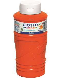 GIOTTO PINTURA DE DEDOS DE 750 ML COLOR NARANJA