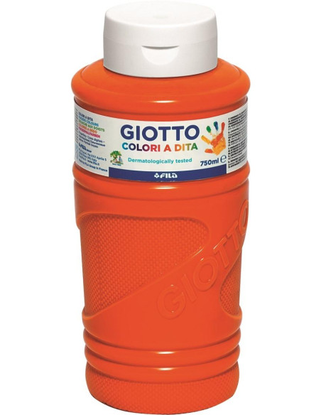 PINTURA de DEDOS GIOTTO 750 ml bote NARANJA