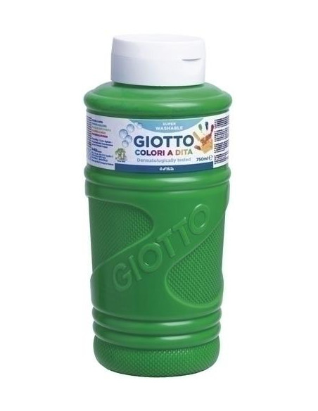 PINTURA de DEDOS GIOTTO 750 ml bote VERDE