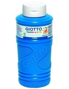 GIOTTO PINTURA DE DEDOS DE 750 ML COLOR AZUL CYAN