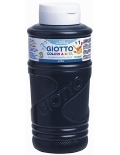 GIOTTO PINTURA DE DEDOS DE 750 ML COLOR NEGRO